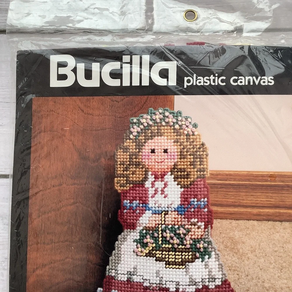 Bucilla Plastic Canvas Kit - Old Fashioned Miss Doorstop‎ 11x13